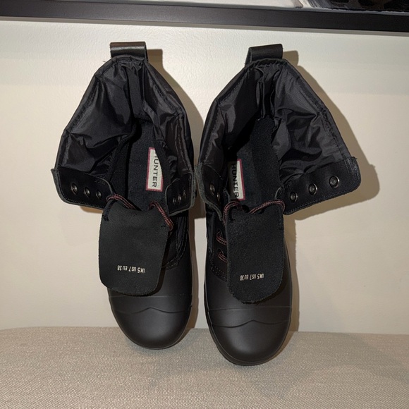 Hunter Original Insulated Lace-Up Snow Boots – Black – Never Worn Size 7 - Picture 4 of 9